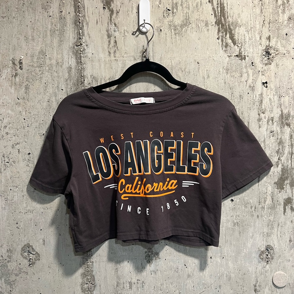 ROMWE Charcoal Graphic Tee